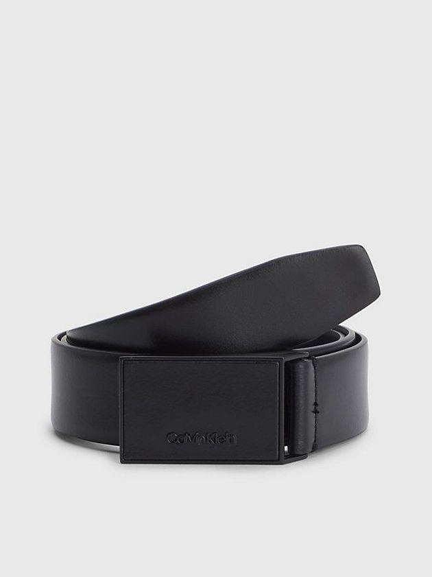 Calvin Klein USA Leather Mens Belt Black 5987604-FU